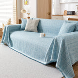 Couch Cover Blanket Couch Covers for Most Shape Sofas Washable Durable Sofa Throw Cover with Tassels