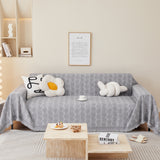 Leaf Universal Furniture Protector Chenille Couch Cover, Large Couch Cover Blanket for Couch Sofa