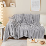 Leaf Universal Furniture Protector Chenille Couch Cover, Large Couch Cover Blanket for Couch Sofa