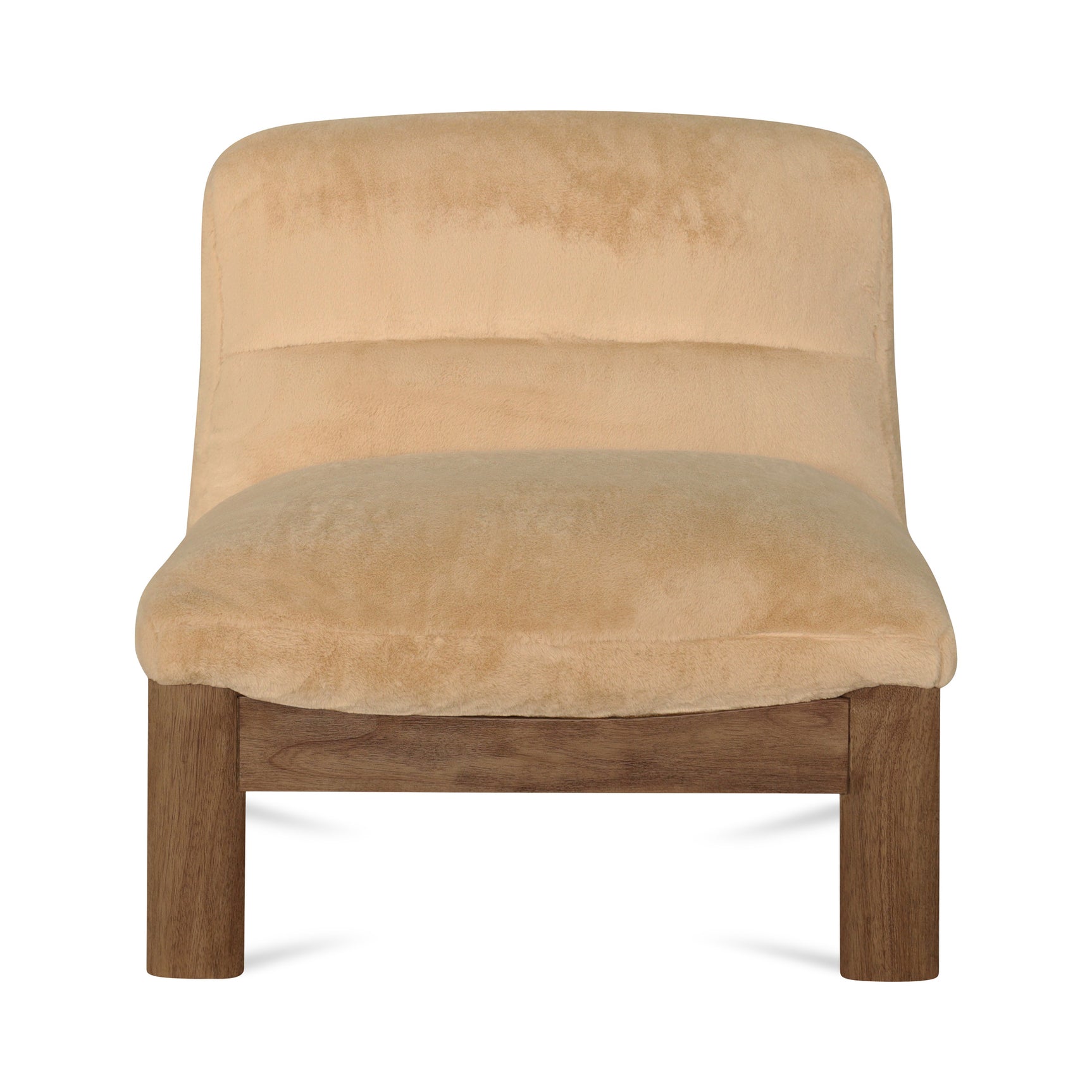 Pierce Beige/Brown Faux Fur Accent Chair