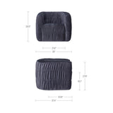 Robson Navy Swivel Chair