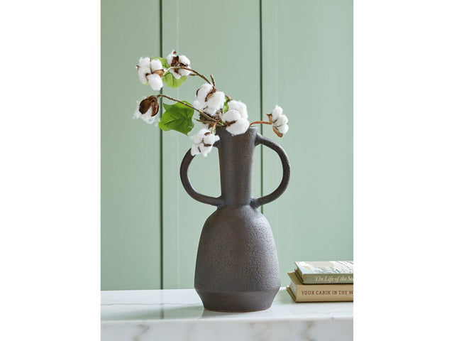 Aadeen Brown 14" Vase - Ornate Home