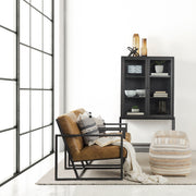 Aahana White/Taupe/Gray Striped Hemp and Cotton Pouf - Ornate Home