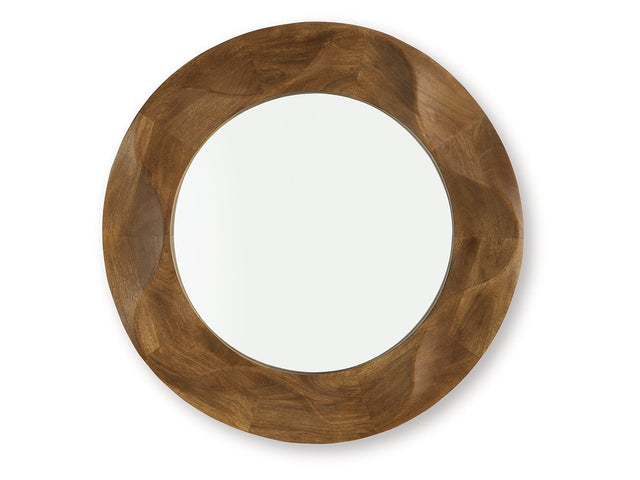 Aajon Brown Accent Mirror (Online Special Price) - Ornate Home