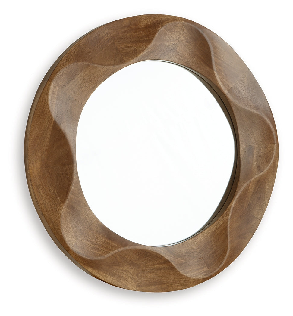 Aajon Brown Accent Mirror (Online Special Price) - Ornate Home