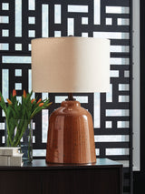 Aaleahya Rust Glass Table Lamp (1/CN) (Online Special Price) - Ornate Home
