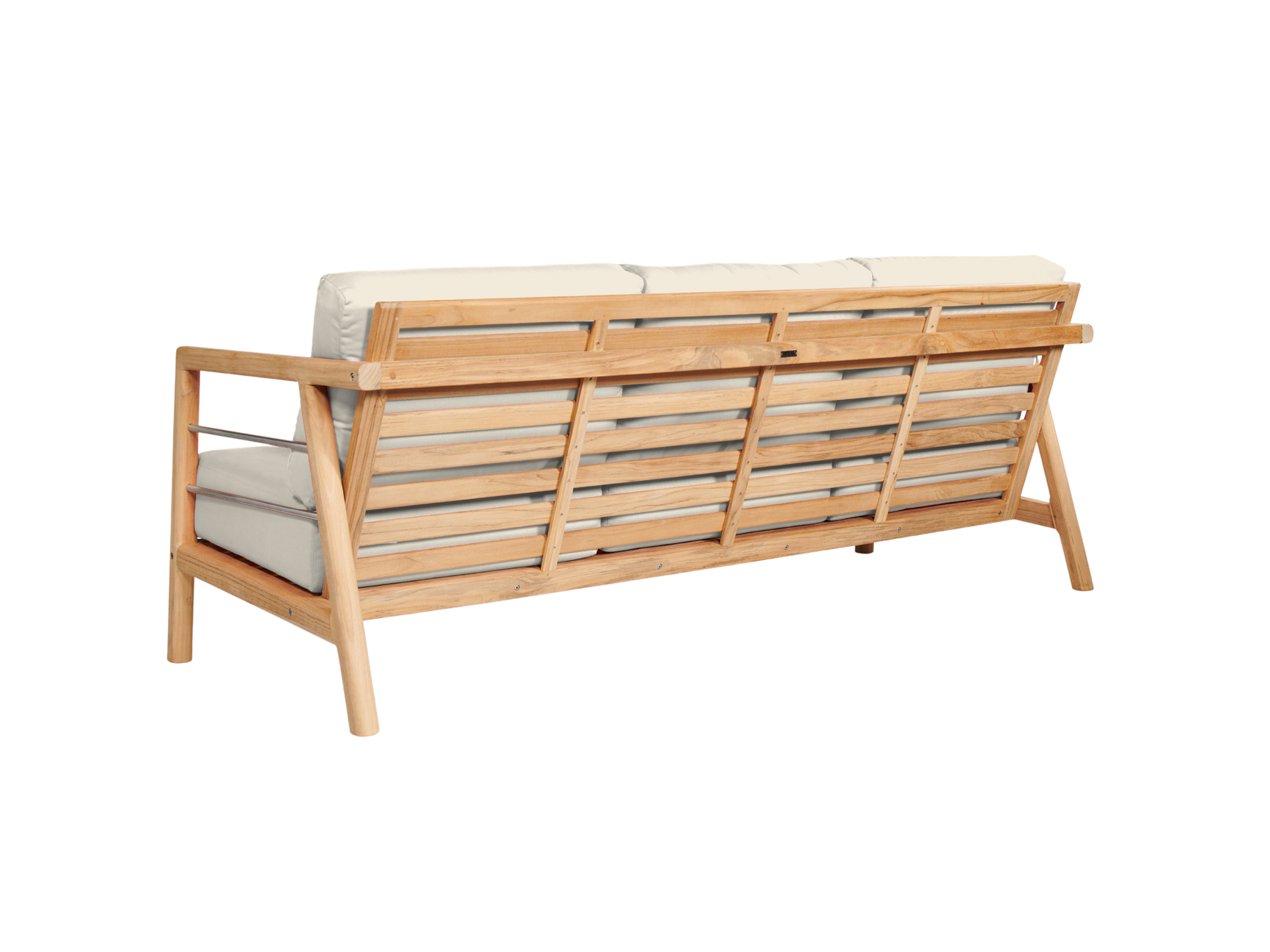 Aalto 4-Piece Teak Canvas Outdoor Patio Deep Seating Set with Sunbrella® Cushion - Ornate Home