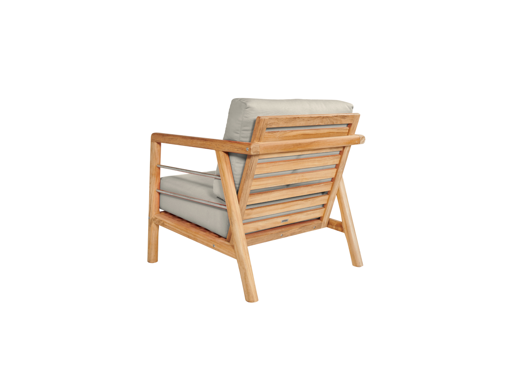 Aalto 4-Piece Teak Canvas Outdoor Patio Deep Seating Set with Sunbrella® Cushion - Ornate Home