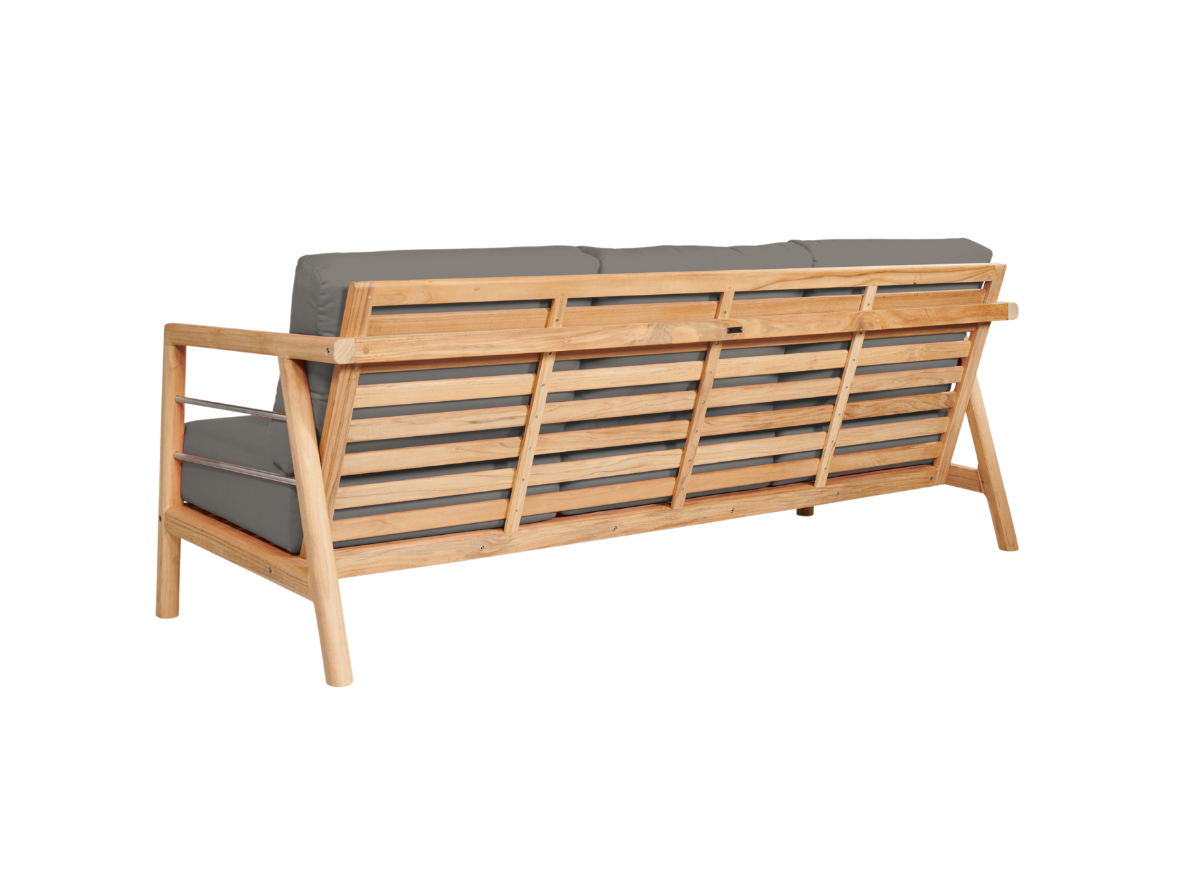 Aalto 4-Piece Teak Charcoal Outdoor Patio Deep Seating Set with Sunbrella® Cushion - Ornate Home