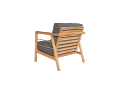 Aalto 4-Piece Teak Charcoal Outdoor Patio Deep Seating Set with Sunbrella® Cushion - Ornate Home