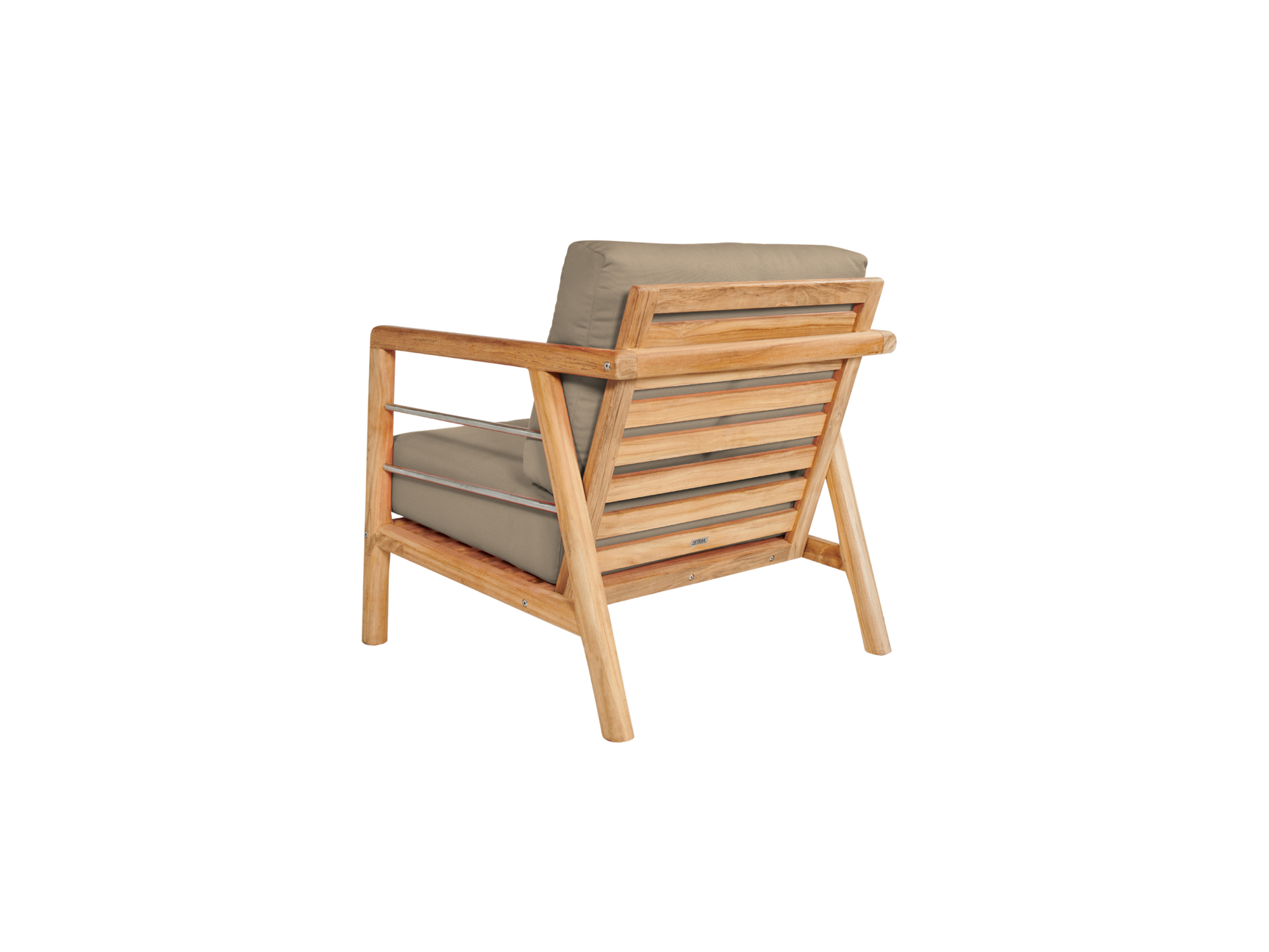 Aalto 4-Piece Teak Fawn Outdoor Patio Deep Seating Set with Sunbrella® Cushion - Ornate Home