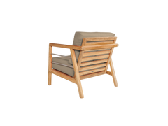 Aalto 4-Piece Teak Fawn Outdoor Patio Deep Seating Set with Sunbrella® Cushion - Ornate Home