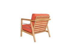 Aalto 4-Piece Teak Melon Outdoor Patio Deep Seating Set with Sunbrella® Cushion - Ornate Home