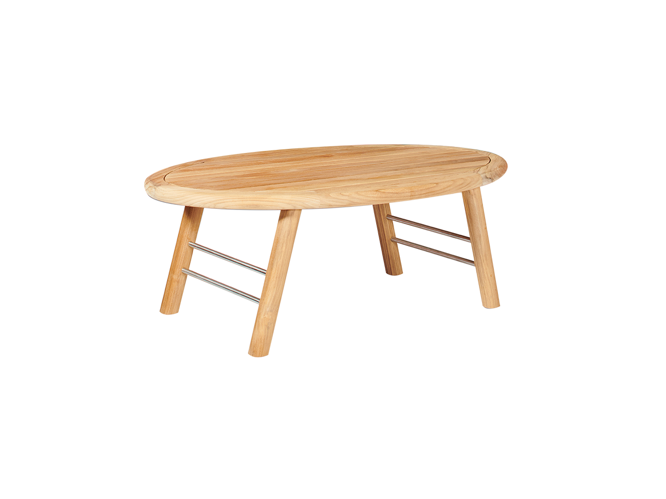 Aalto Oval Teak Outdoor Coffee Table - Ornate Home