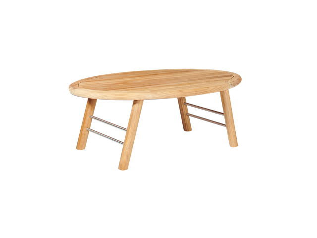 Aalto Oval Teak Outdoor Coffee Table - Ornate Home