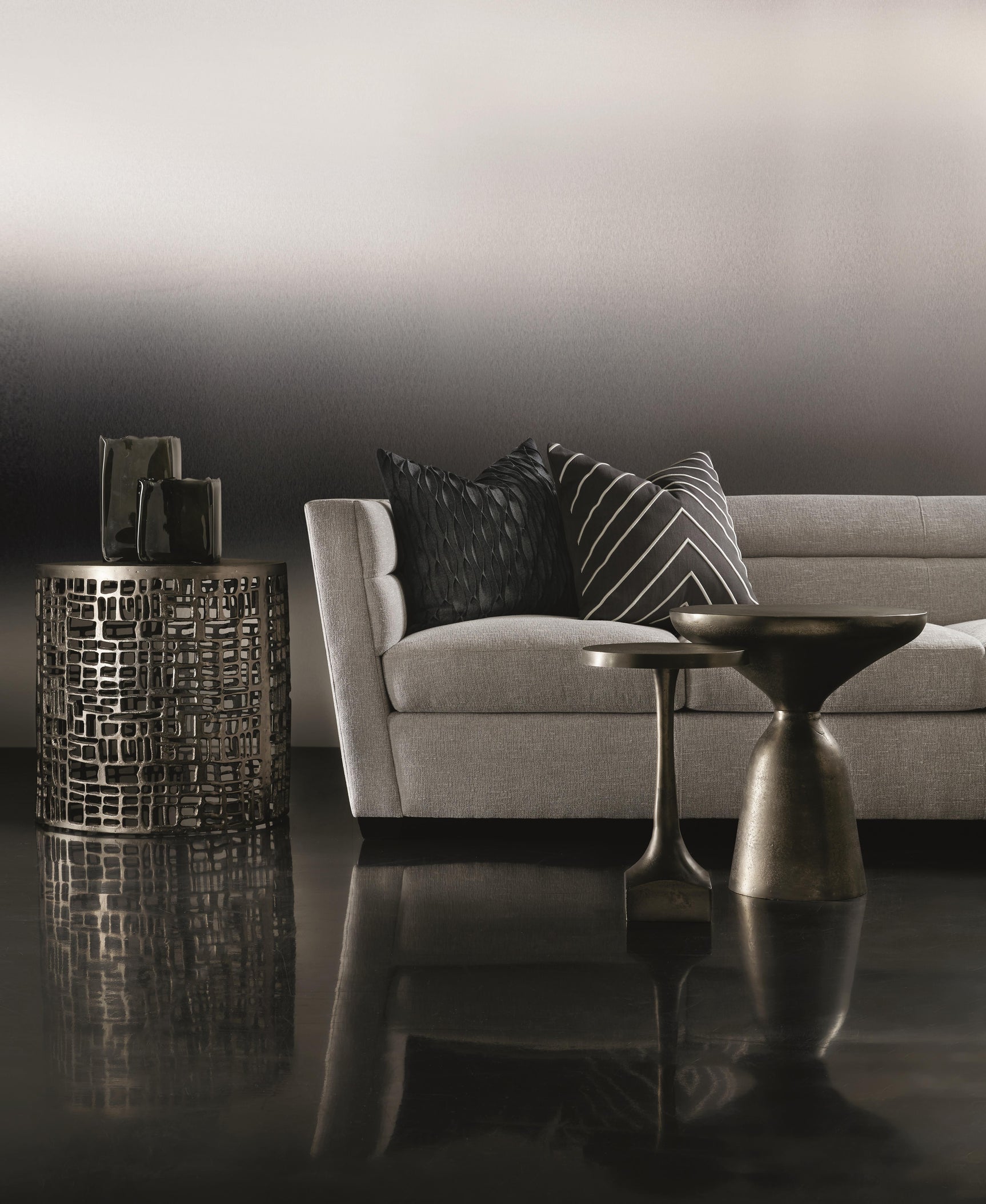 Aaron Graphite Side Table - Ornate Home