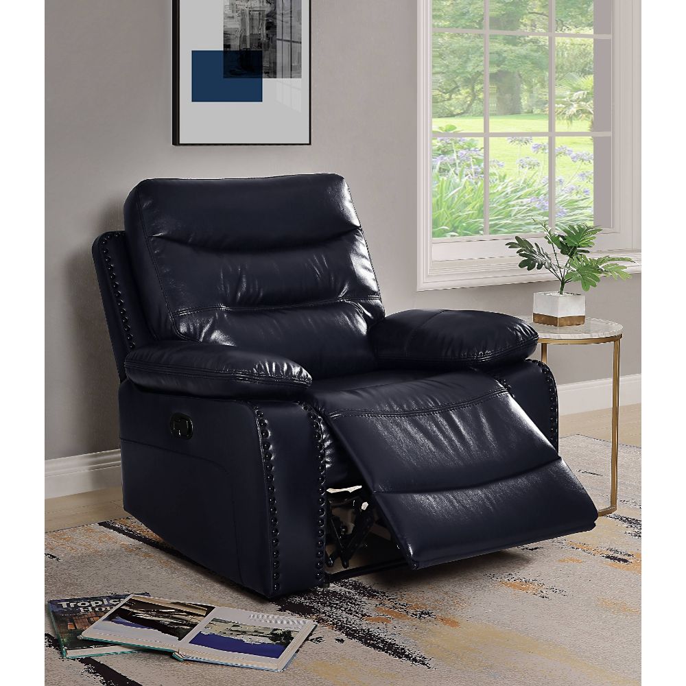 Aashi Navy Motion Recliner - Ornate Home