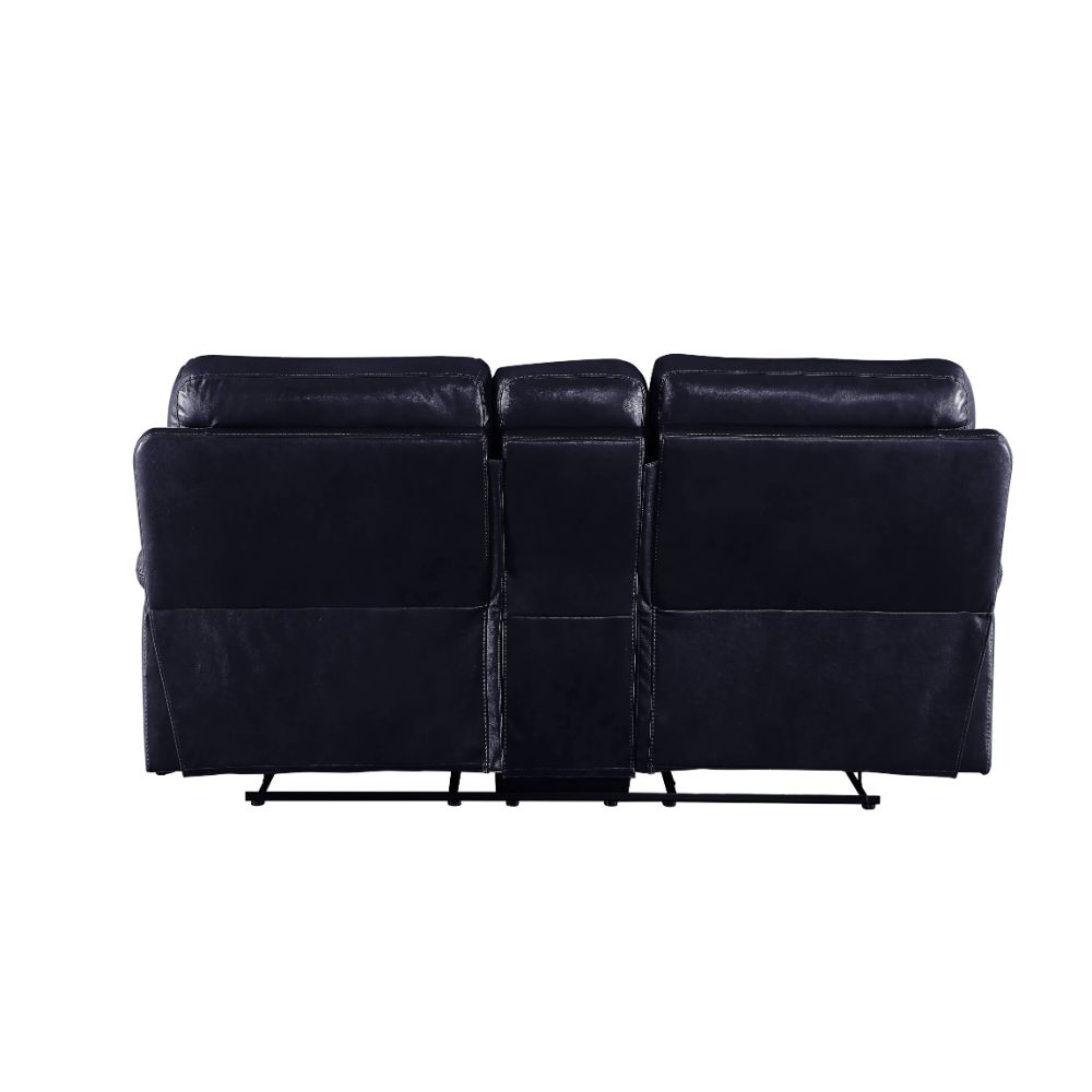 Aashi Navy Reclining Loveseat - Ornate Home