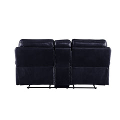 Aashi Navy Reclining Loveseat - Ornate Home