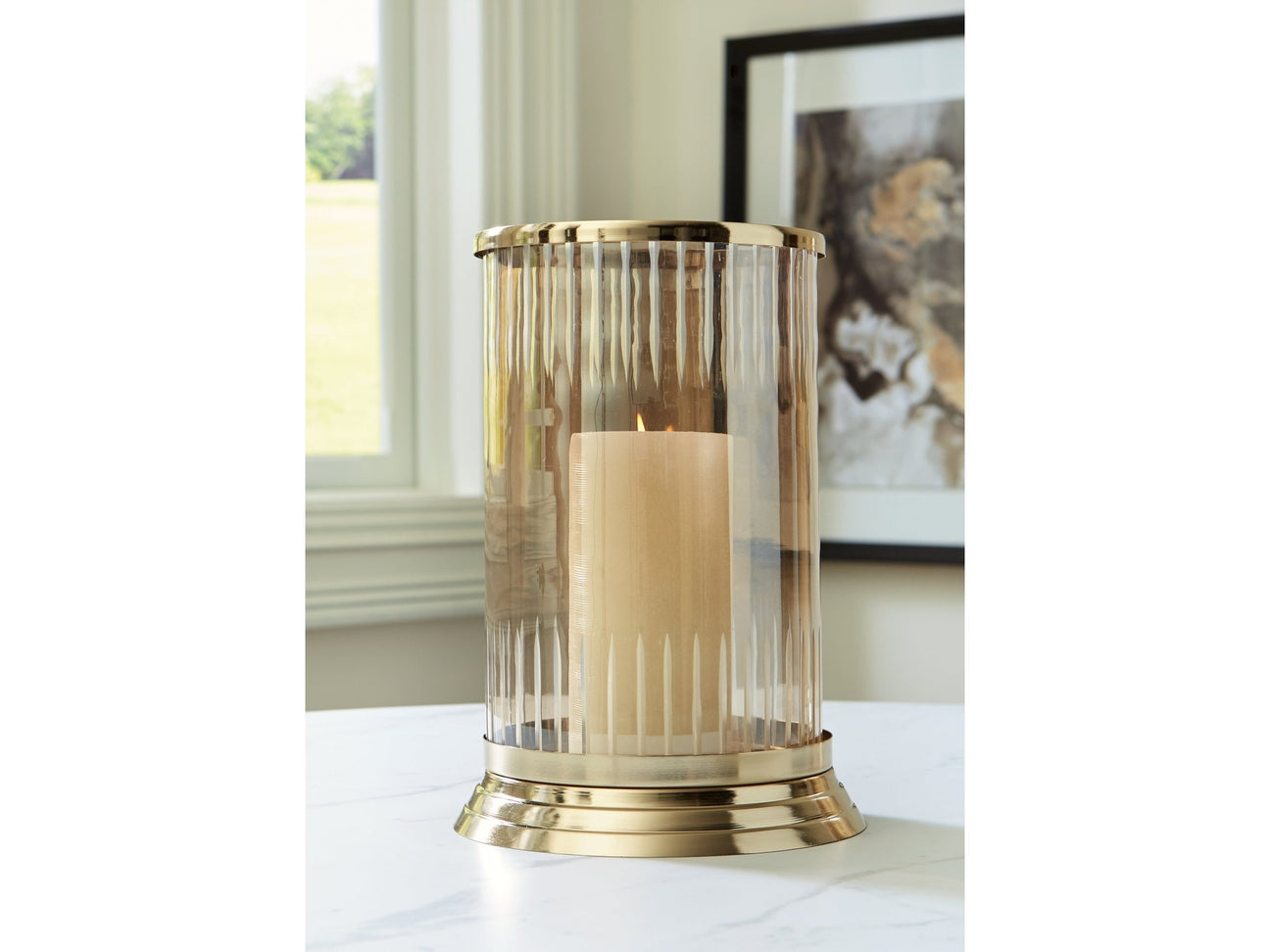 Aavinson Gold Candle Holder - Ornate Home