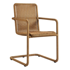 Abacus Natural Outdoor Patio Wicker Dining Chairs (Set of 2) - Ornate Home