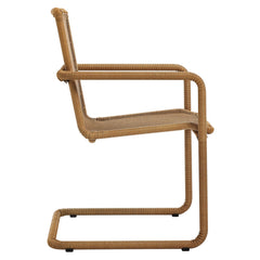 Abacus Natural Outdoor Patio Wicker Dining Chairs (Set of 2) - Ornate Home
