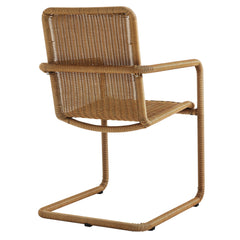 Abacus Natural Outdoor Patio Wicker Dining Chairs (Set of 2) - Ornate Home