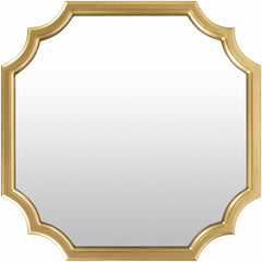 Abangay Gold Contemporary Wood Frame Mirror - Clearance - Ornate Home