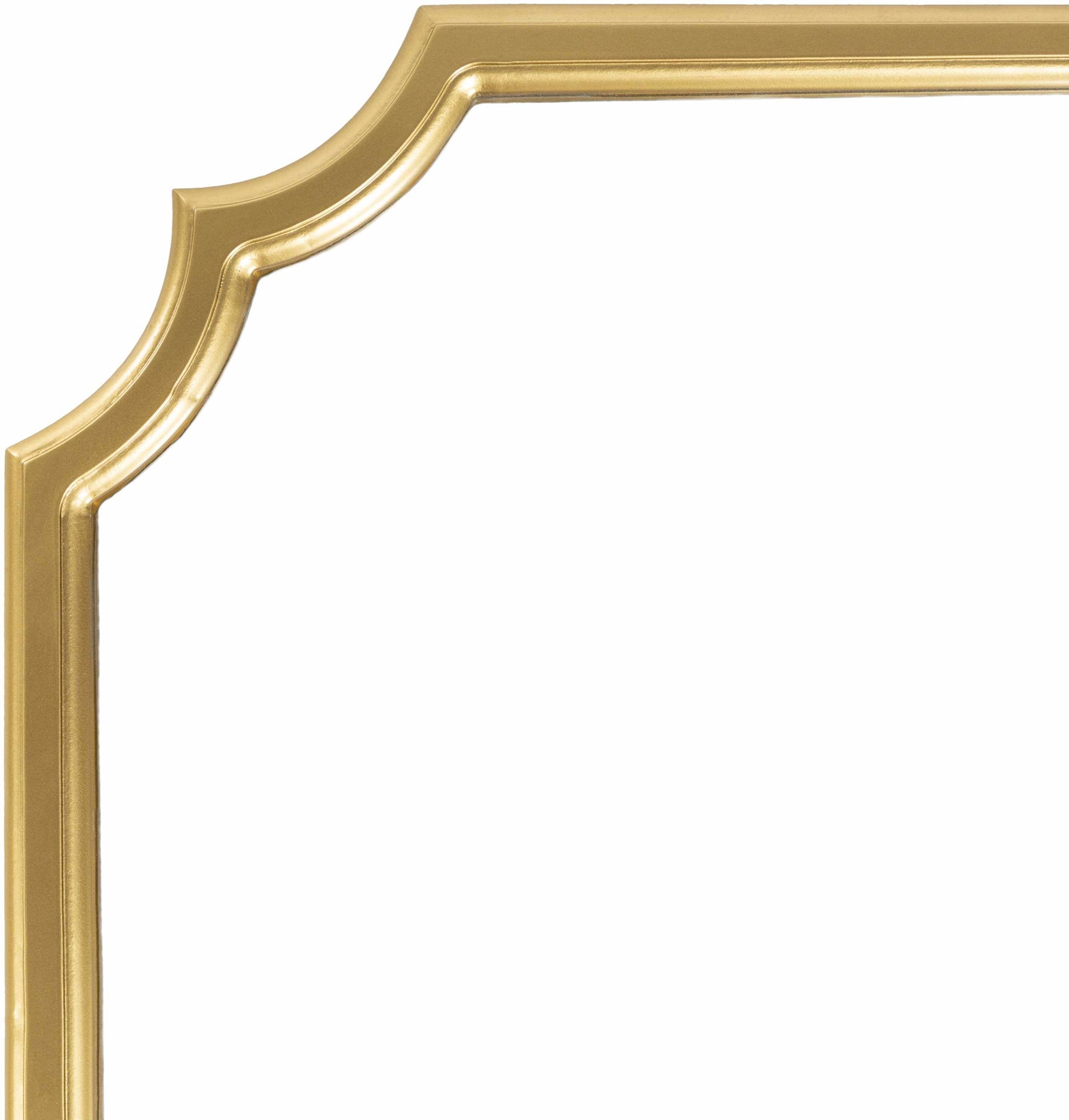 Abangay Gold Contemporary Wood Frame Mirror - Clearance - Ornate Home