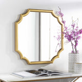 Abangay Gold Contemporary Wood Frame Mirror - Clearance - Ornate Home