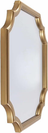 Abangay Gold Contemporary Wood Frame Mirror - Clearance - Ornate Home