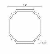 Abangay Gold Contemporary Wood Frame Mirror - Clearance - Ornate Home