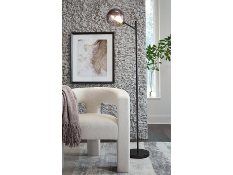 Abanson Black Floor Lamp - Ornate Home