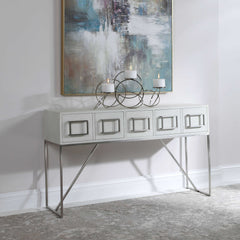 Abaya White Console Table - Ornate Home