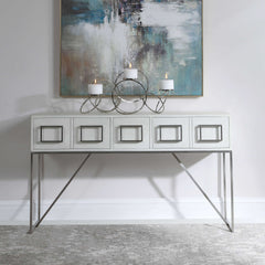 Abaya White Console Table - Ornate Home