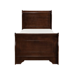 Abbeville Brown Cherry 5pc Bedroom Set - Ornate Home