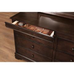 Abbeville Brown Cherry 5pc Bedroom Set - Ornate Home
