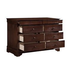Abbeville Brown Cherry 5pc Bedroom Set - Ornate Home