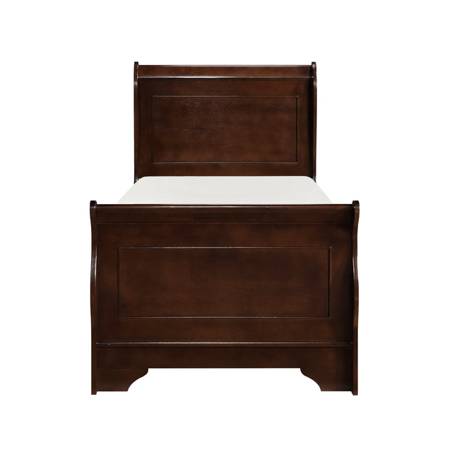 Abbeville Brown Cherry 5pc Bedroom Set - Ornate Home