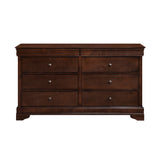 Abbeville Brown Cherry 5pc Bedroom Set - Ornate Home