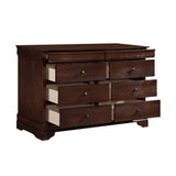 Abbeville Brown Cherry 5pc Bedroom Set - Ornate Home