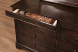 Abbeville Brown Cherry 5pc Bedroom Set - Ornate Home