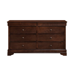 Abbeville Brown Cherry 5pc Bedroom Set - Ornate Home