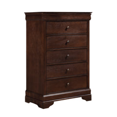 Abbeville Brown Cherry 5pc Bedroom Set - Ornate Home