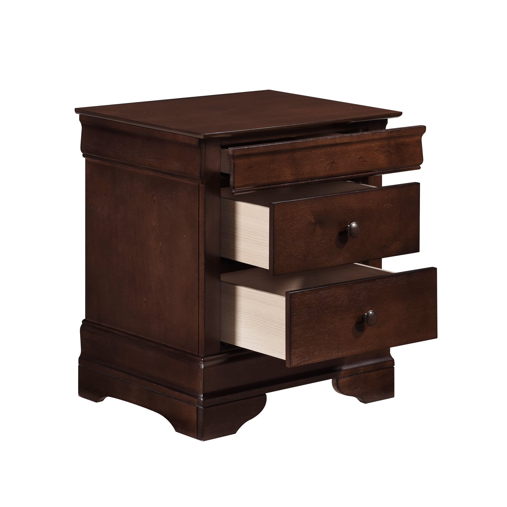 Abbeville Cherry Nightstand - Ornate Home