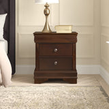 Abbeville Cherry Nightstand - Ornate Home