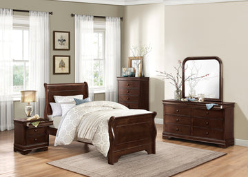 Abbeville Cherry Nightstand - Ornate Home