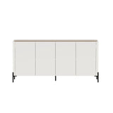 Abbey 66.9" Sideboard in Maple and Off White - Ornate Home