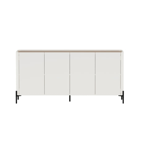 Abbey 66.9" Sideboard in Maple and Off White - Ornate Home