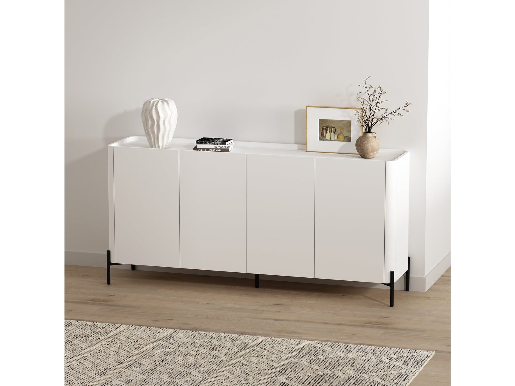 Abbey 66.9" Sideboard in White - Ornate Home